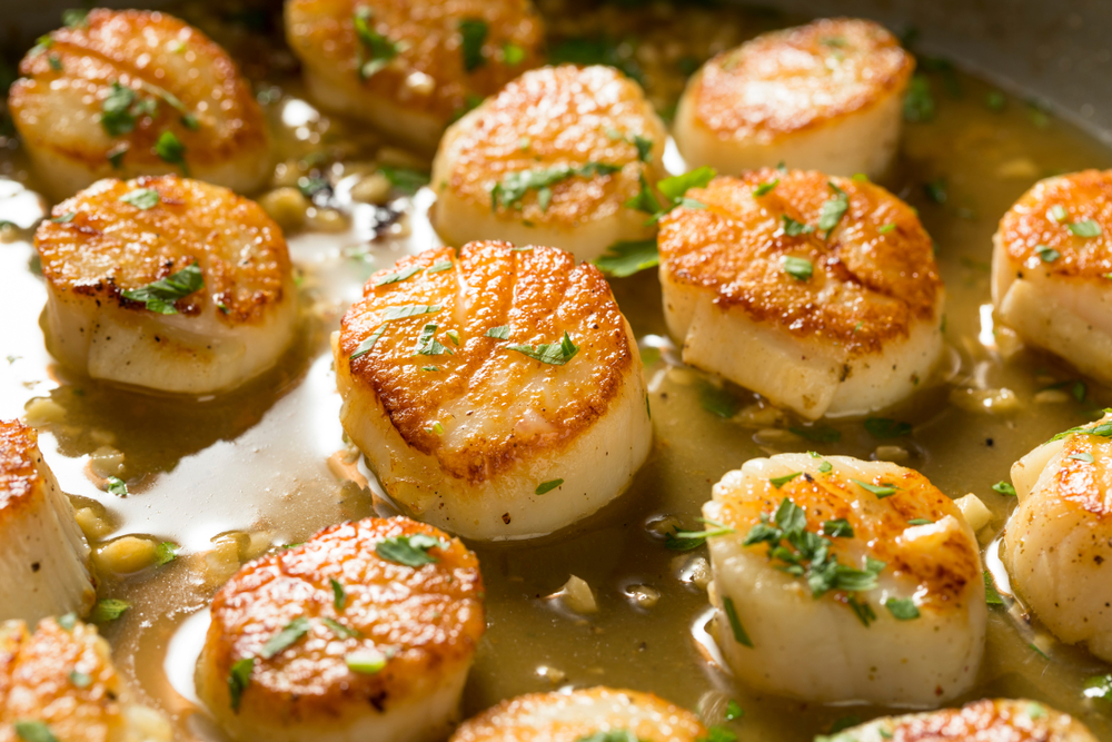 Anniversary Appetizer PanSeared Scallops with Lemon Beurre Blanc Recipe For Freedom